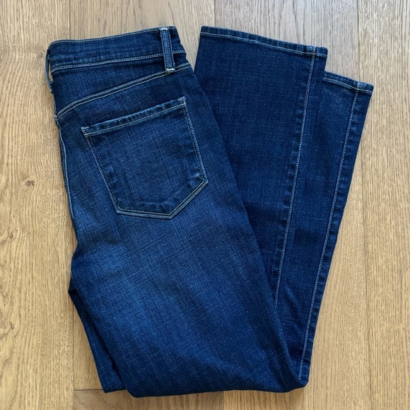 L’Agence Alexia High Rise Crop Denim Jean - Dark Blue - Size 25 - Like New - Picture 8 of 8